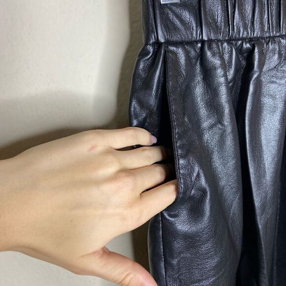 NWT Anine Bing Soto Vegan Leather Mini Black  Skirt Size XS - Picture 13 of 15